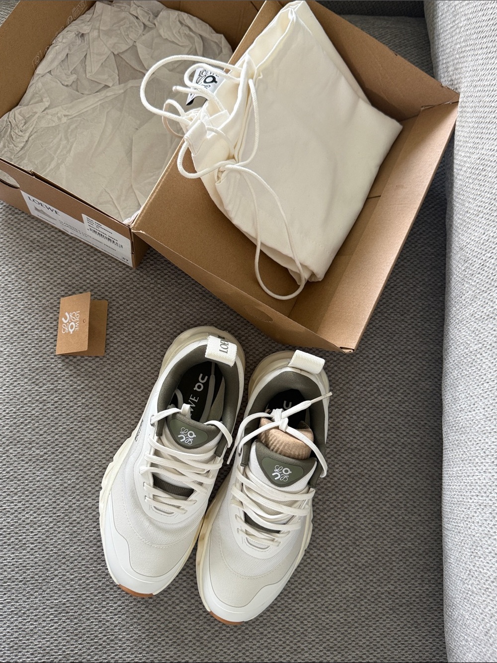 Loewe ✘ On Cloudtilt 2.0 Sneakers 🫒 Khaki - Picture 1 of 10